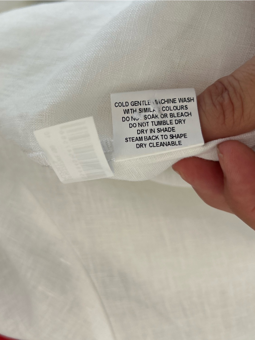 Dissh EMELIA White Linen Tie Relaxed Shirt Size US Size 6 NWT *Flaw - Picture 9 of 10